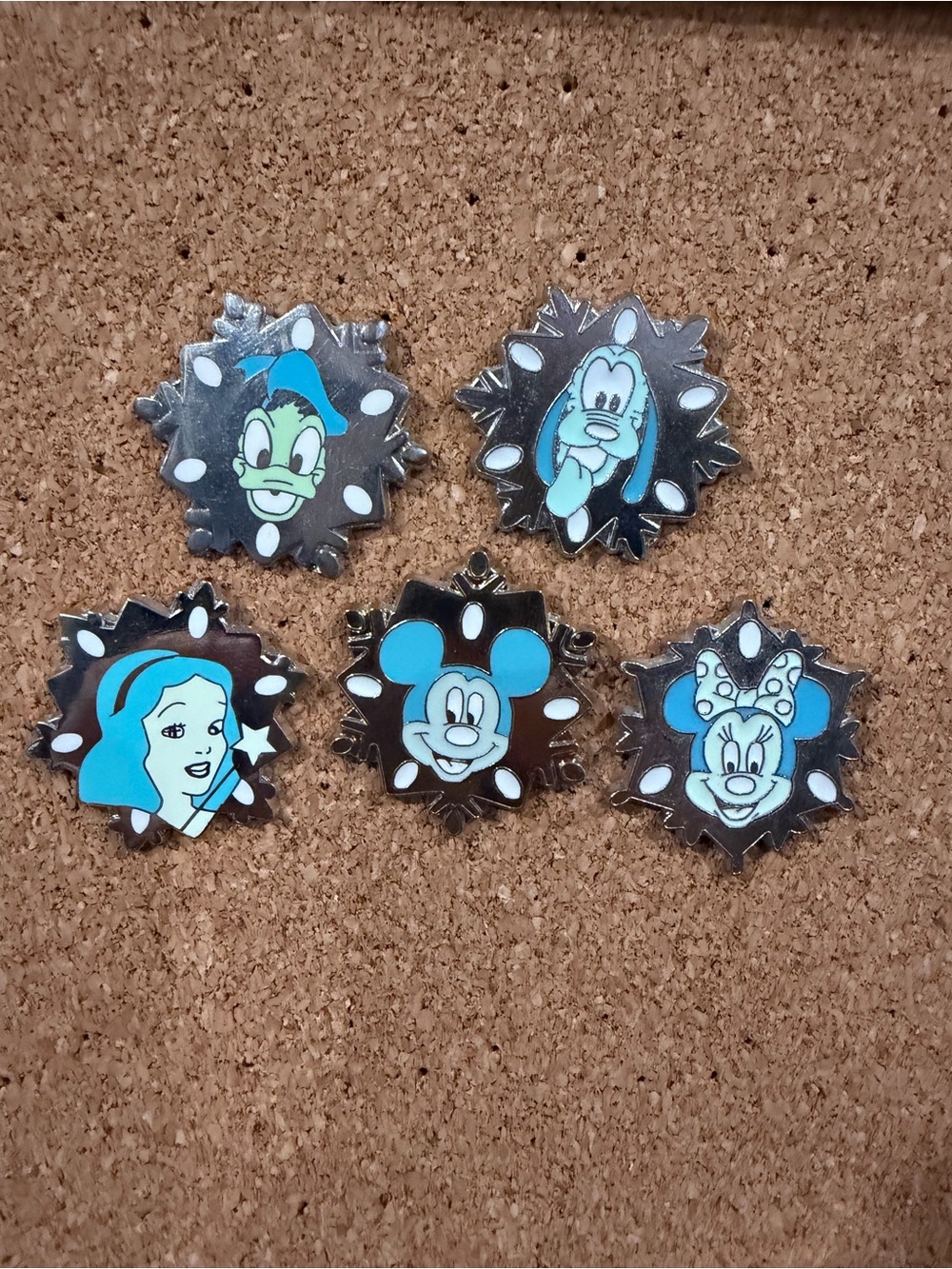 Disney Character Snowflake Pin Bundle
